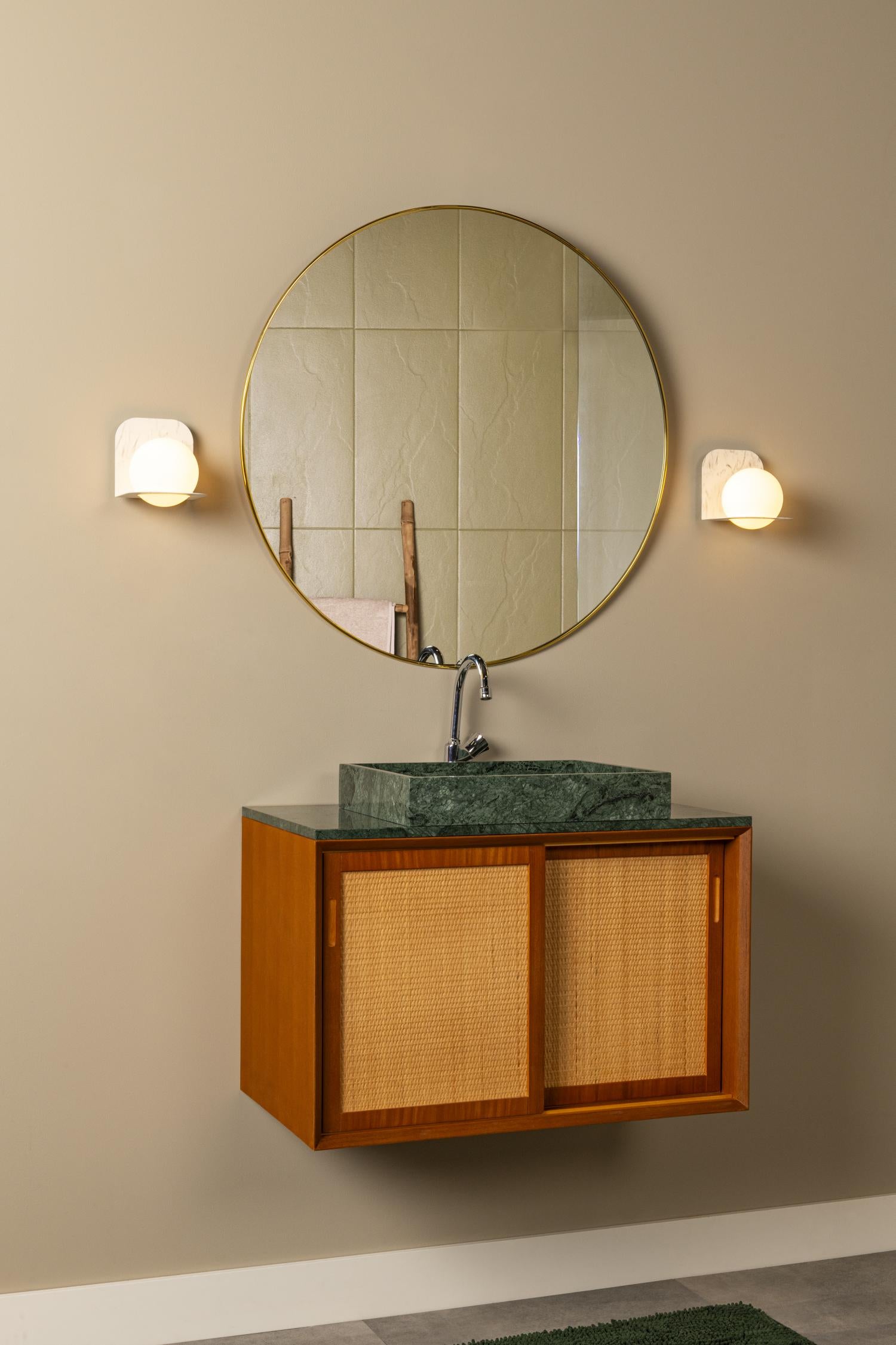 DAVY - Wandlamp Badkamer - 1xG9 - IP44 - Grijs