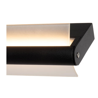 WANDA - Wandlamp Badkamer - LED - 1x19W 3000K - IP44 - Zwart