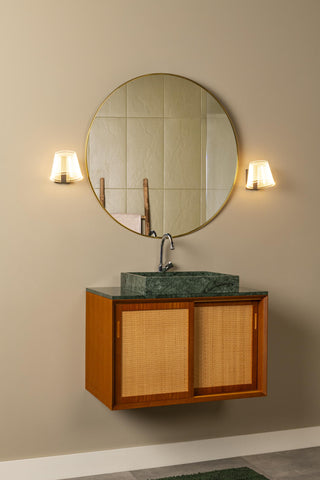 KORGIS - Wall light Bathroom - LED - 1x10W 3000K - IP44 - Transparent
