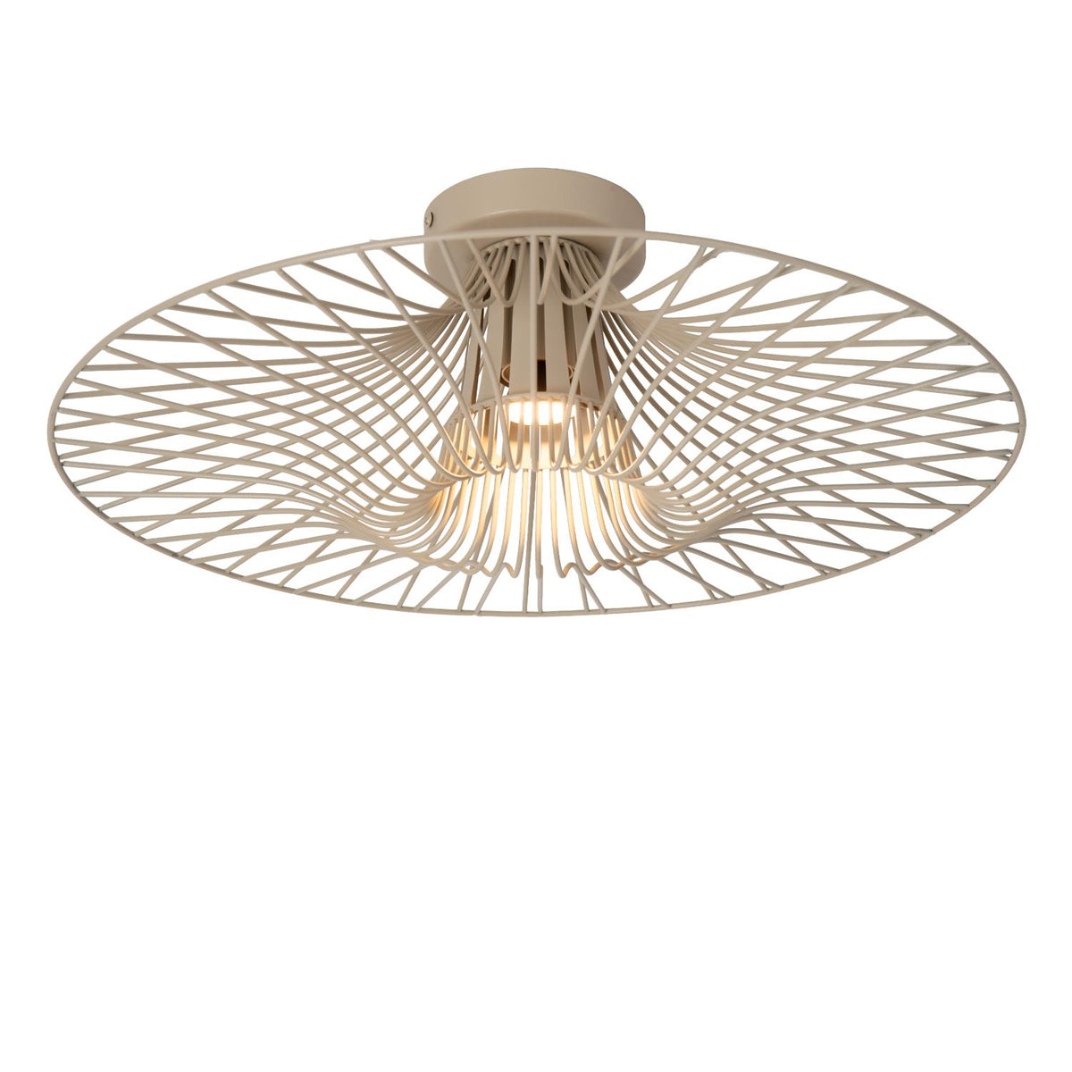 Lucide - ELLIS - Plafonnière - Ø 50 cm - 1xE27 - Taupe - IP20