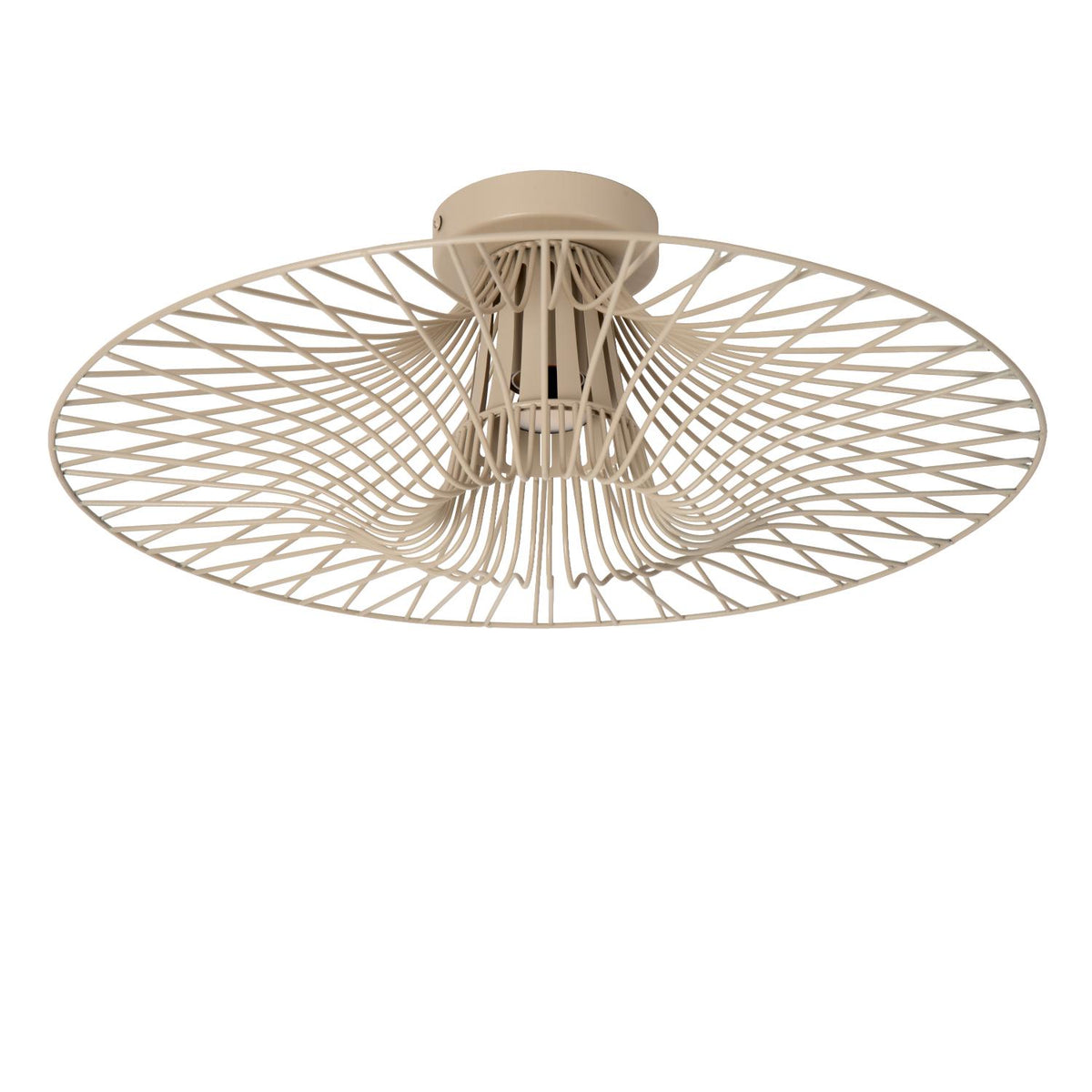 Lucide - ELLIS - Plafonnière - Ø 50 cm - 1xE27 - Taupe - IP20