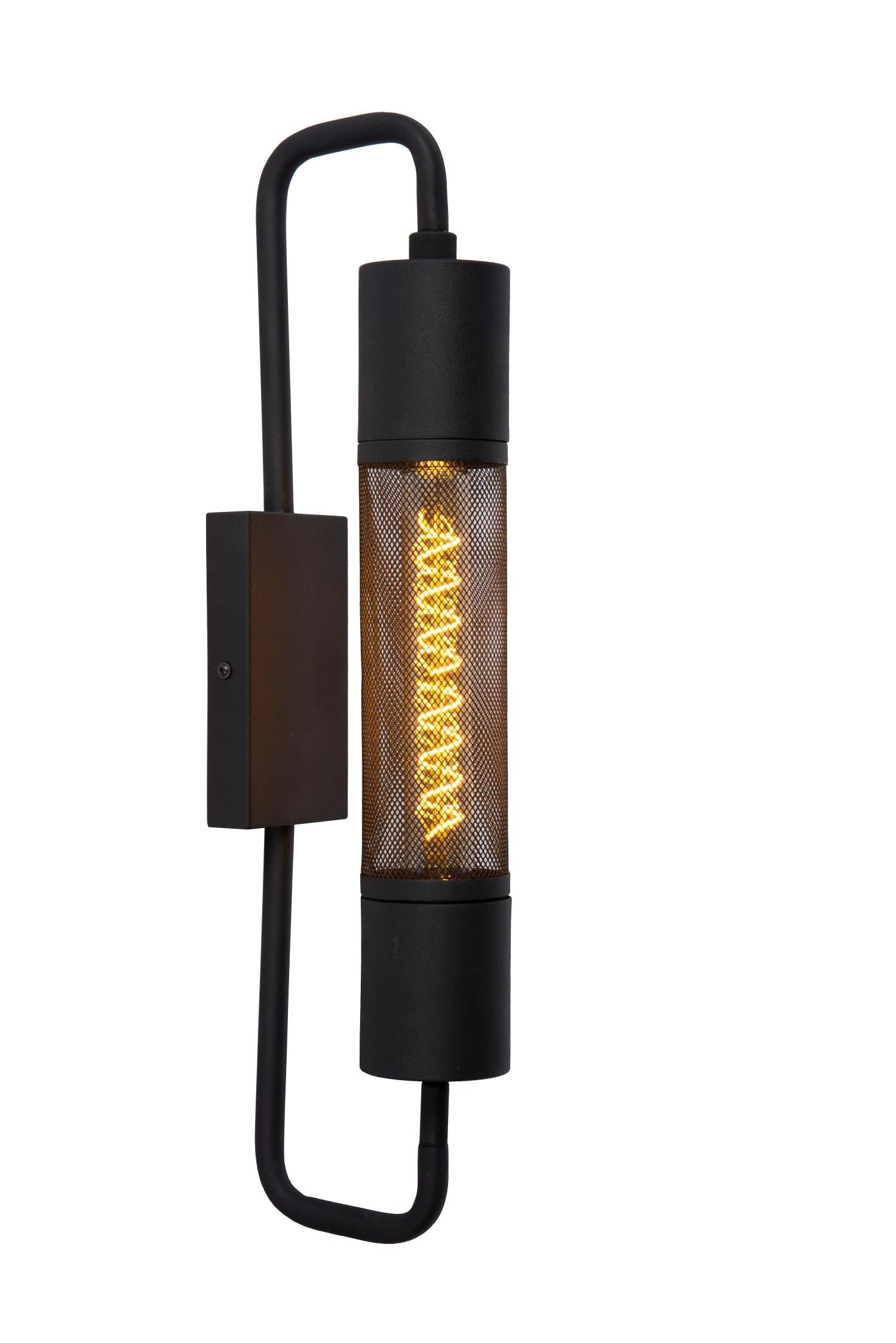 CALIXT - Wandlamp - 1xE27 - Zwart