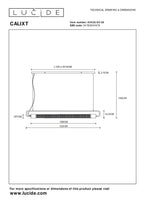CALIXT - Pendant light - 2xE27 - Black