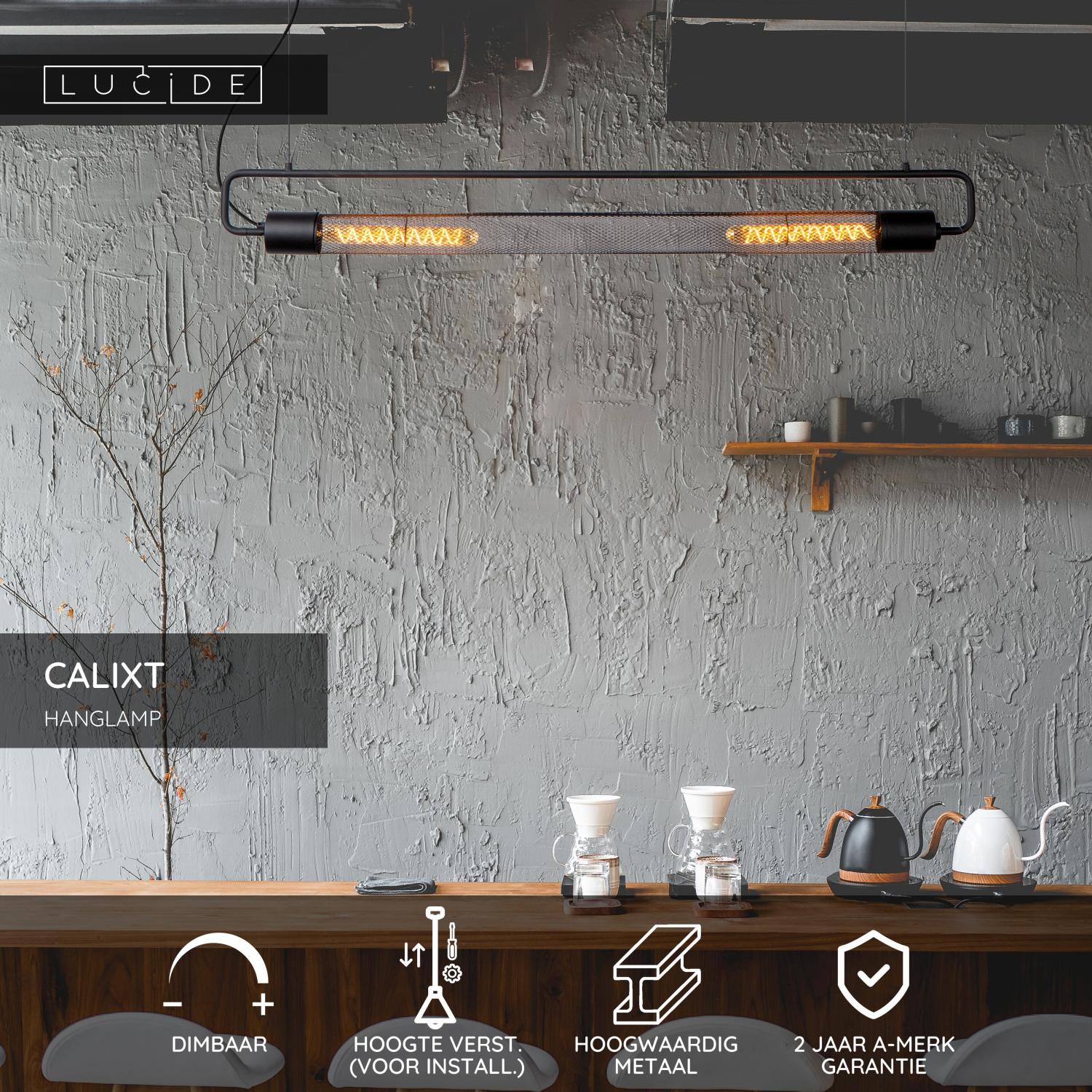 CALIXT - Pendant light - 2xE27 - Black