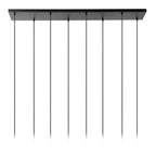 CHAYANNE - Hanglamp - 8xE14 - Zwart