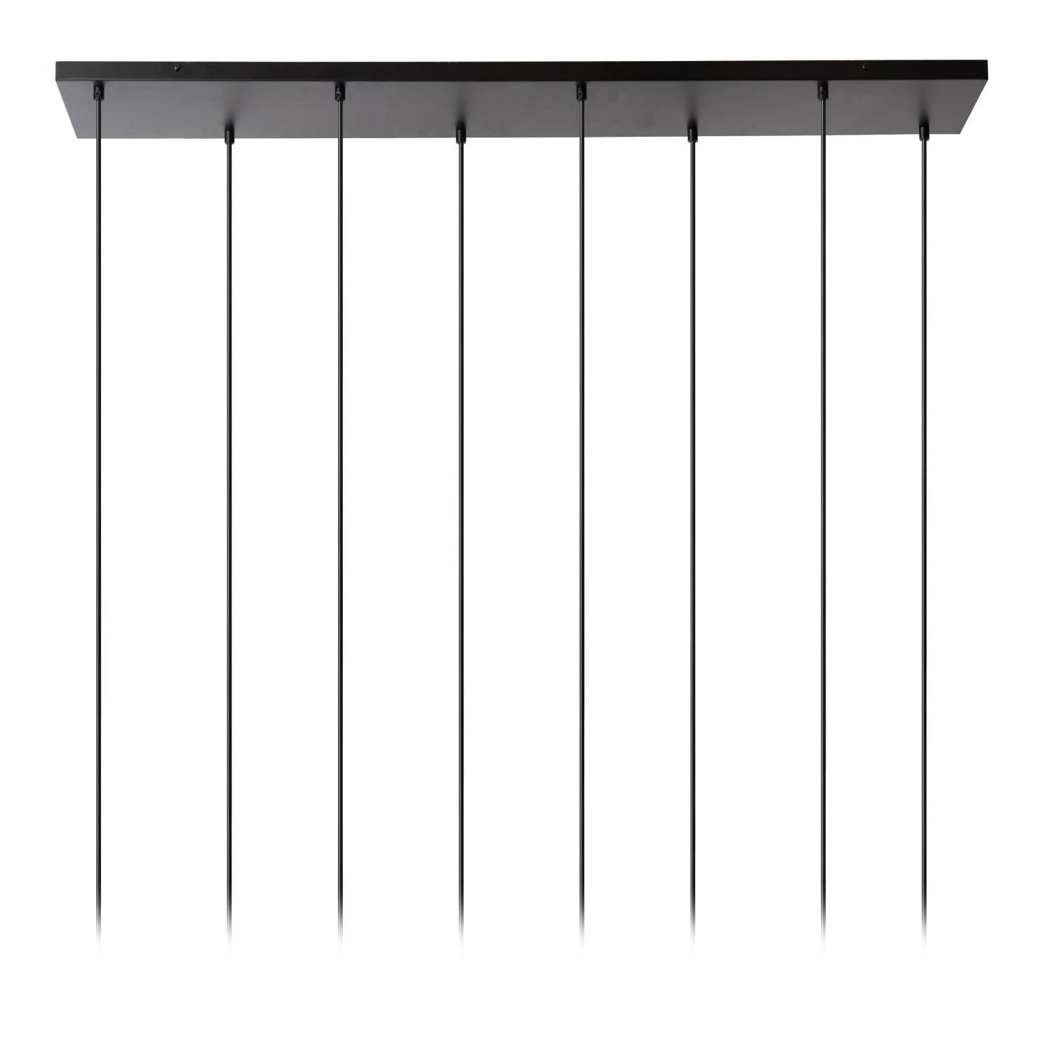 CHAYANNE - Hanglamp - 8xE14 - Zwart