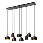 CHAYANNE - Hanglamp - 8xE14 - Zwart