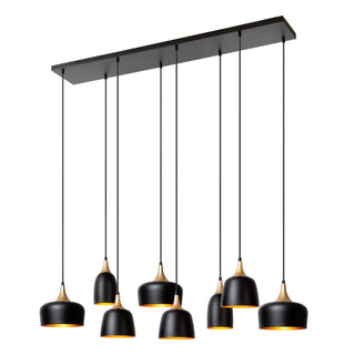 CHAYANNE - Hanglamp - 8xE14 - Zwart