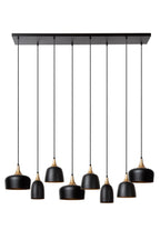 CHAYANNE - Hanglamp - 8xE14 - Zwart