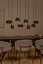 CHAYANNE - Hanglamp - 8xE14 - Zwart