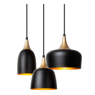 CHAYANNE - Hanglamp - Ø 30 cm - 3xE14 - Zwart