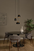 CHAYANNE - Hanglamp - Ø 30 cm - 3xE14 - Zwart