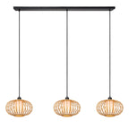 THULINE - Hanglamp - 3xE27 - Lichte houtlook | Essential