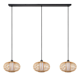 THULINE - Hanglamp - 3xE27 - Lichte houtlook | Essential