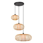 THULINE - Hanglamp - 3xE27 - Lichte houtlook | Essential
