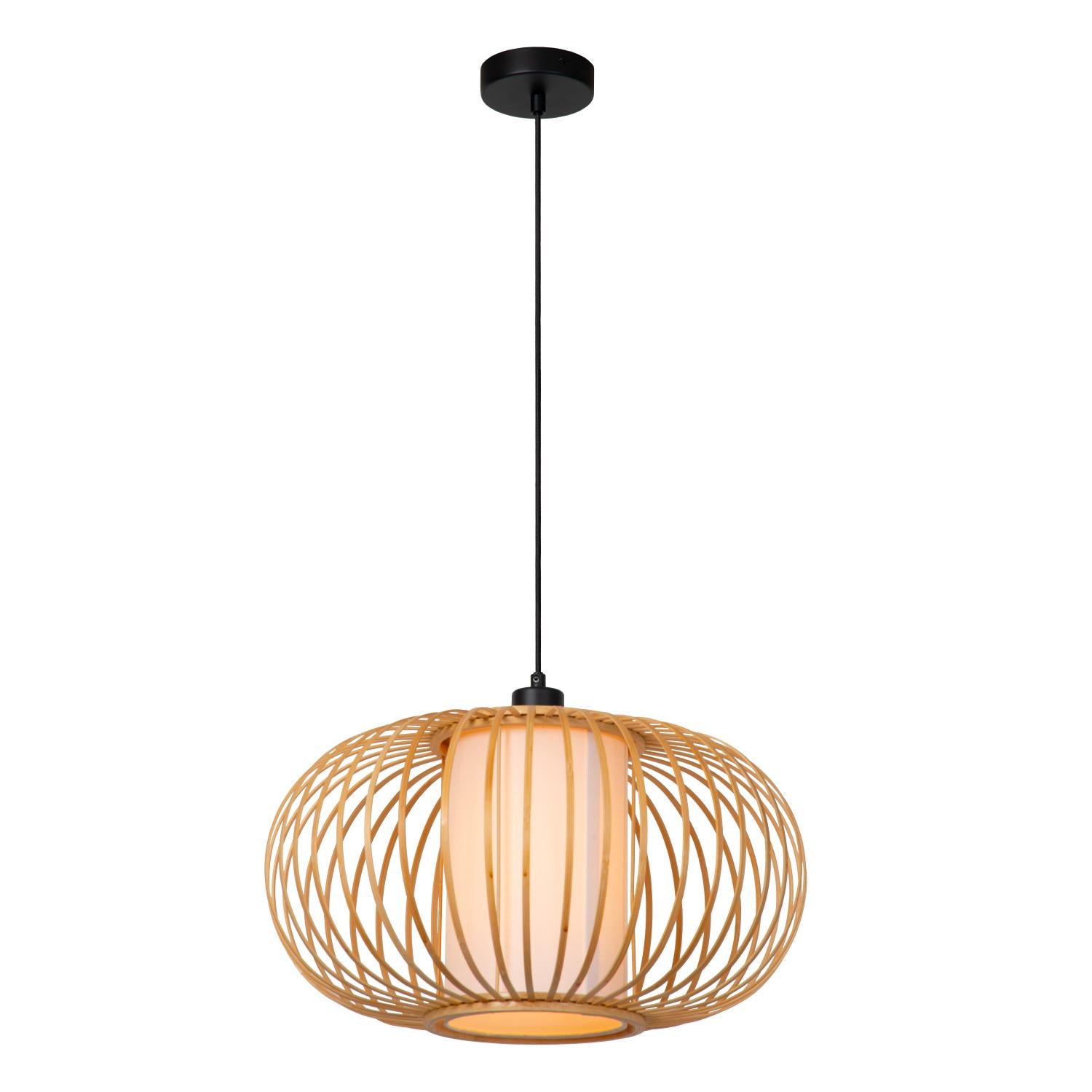 THULINE - Suspension - Ø 45 cm - 1xE27 - Aspect bois clair | Essential