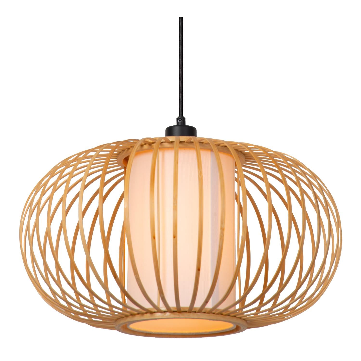 THULINE - Suspension - Ø 45 cm - 1xE27 - Aspect bois clair | Essential