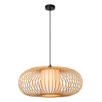 THULINE - Suspension - Ø 60 cm - 1xE27 - Aspect bois clair | Essential