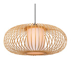 THULINE - Suspension - Ø 60 cm - 1xE27 - Aspect bois clair | Essential