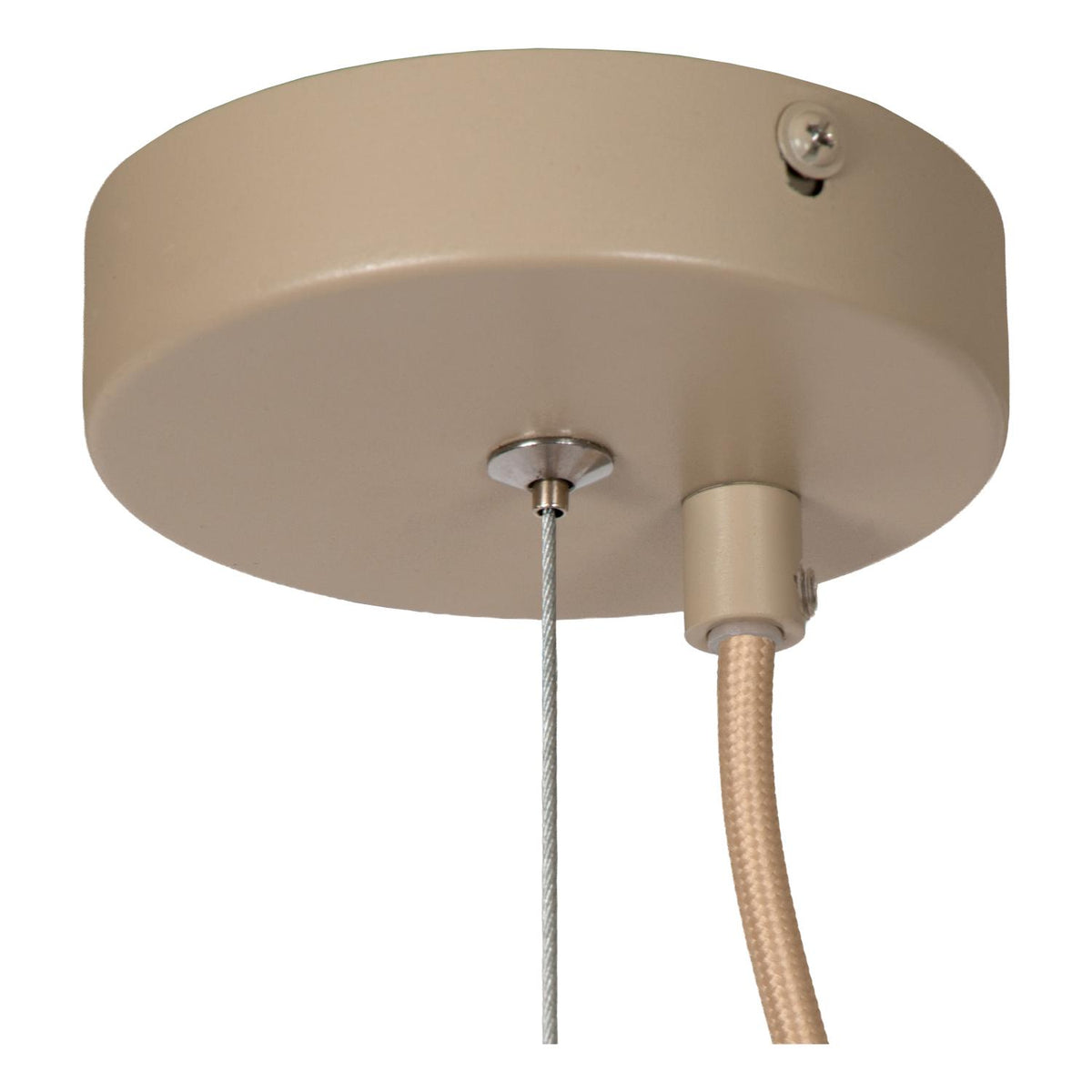 Lucide - ELLIS - Pendant light - Ø 50 cm - 1xE27 - Taupe - IP20
