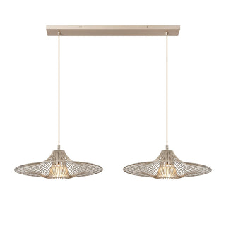 Lucide - ELLIS - Suspension - 2xE27 - Taupe - IP20