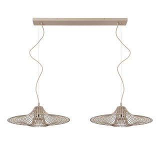 Lucide - ELLIS - Suspension - 2xE27 - Taupe - IP20