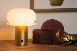 TIMON - Lampe de table - 1xE14 - Or mat / Laiton