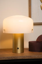 TIMON - Lampe de table - 1xE27 - Or mat / Laiton