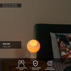 DAVIN - Lampe de table - 1xE27 - Opale