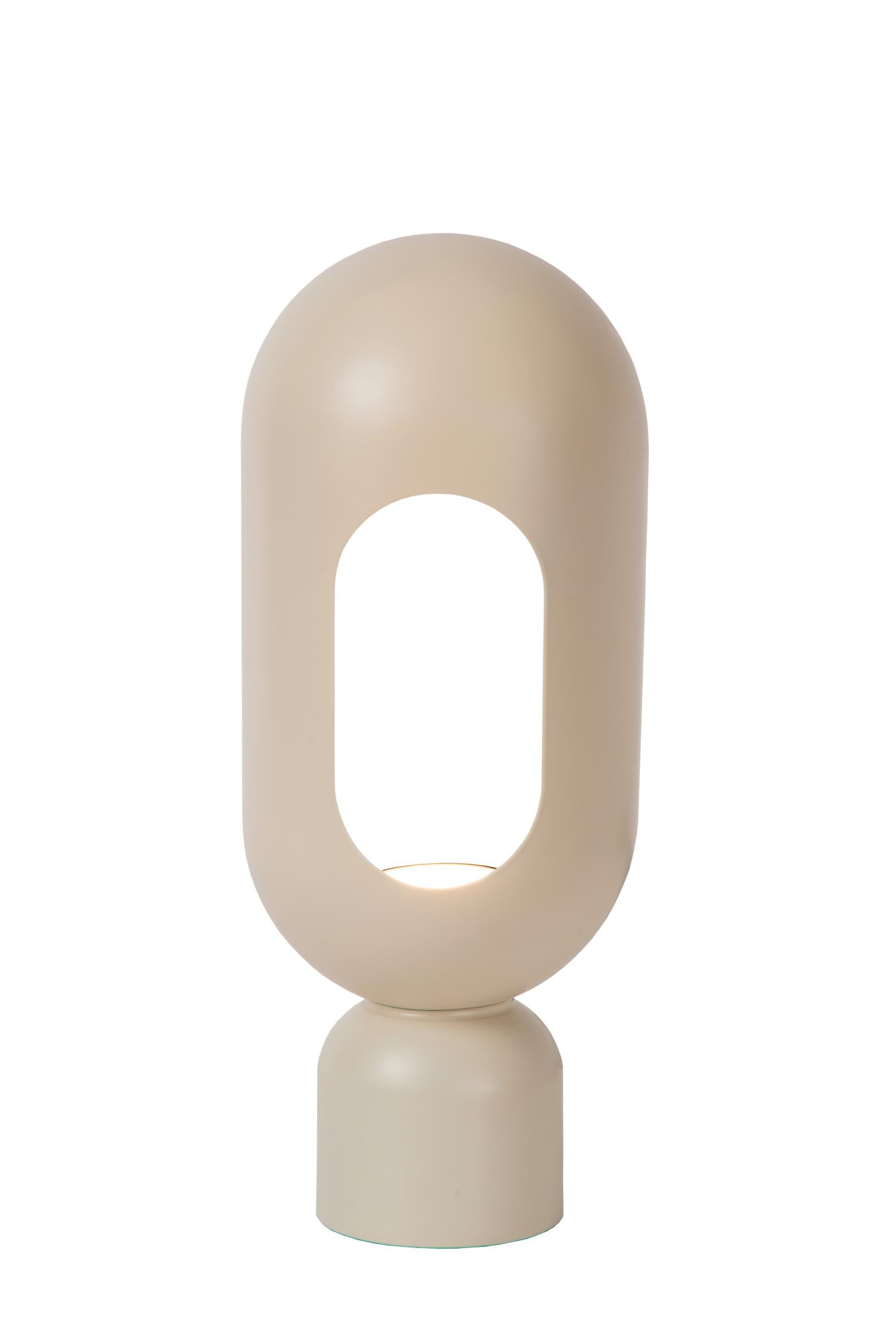 BARRIS - Lampe de table - 1xE27 - Taupe