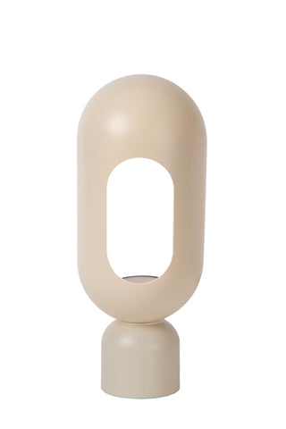 BARRIS - Lampe de table - 1xE27 - Taupe
