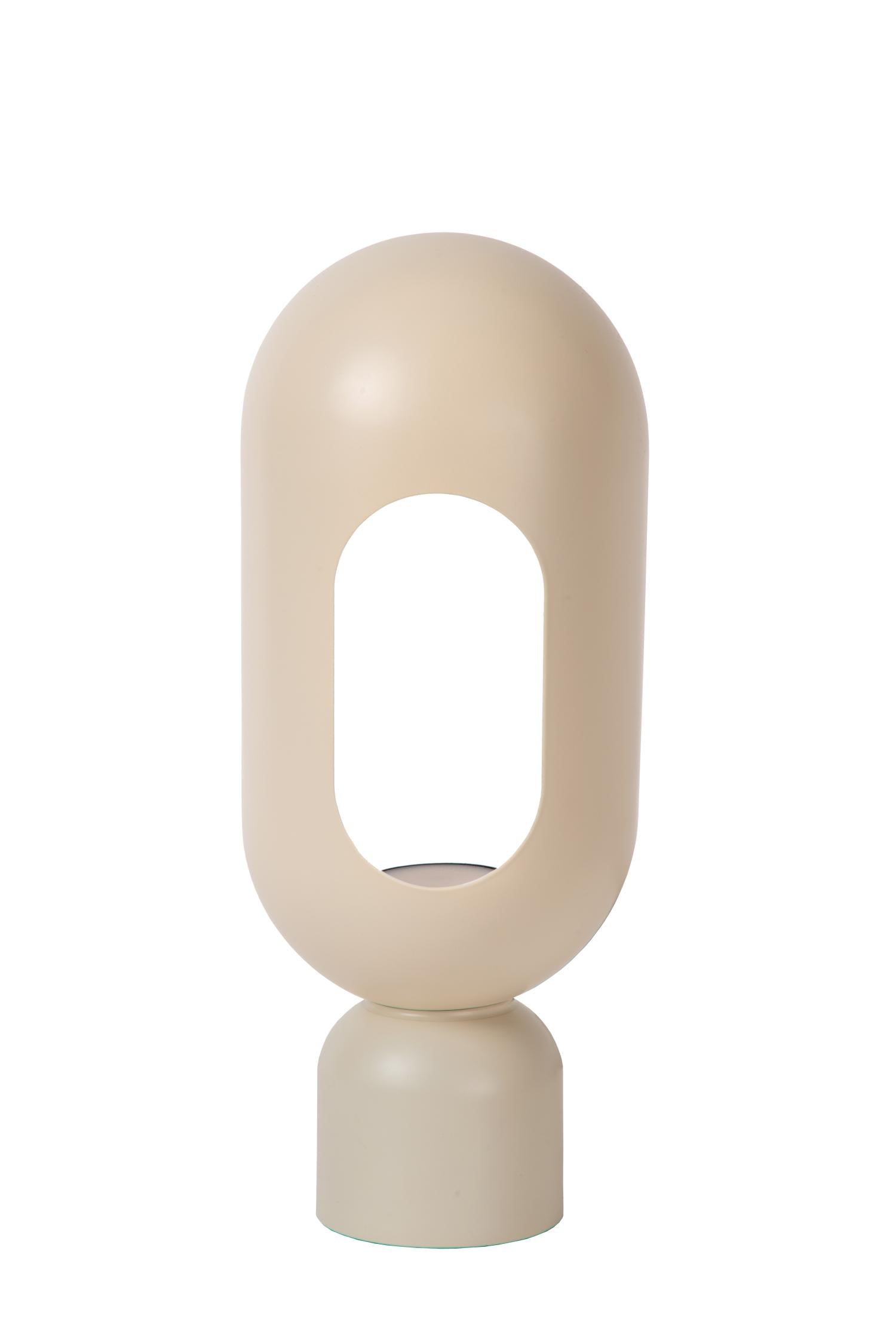 BARRIS - Lampe de table - 1xE27 - Taupe