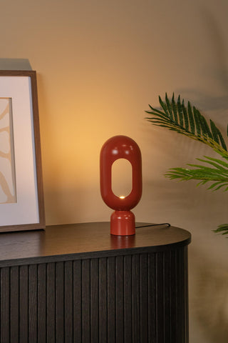 BARRIS - Lampe de table - 1xE27 - Terracotta