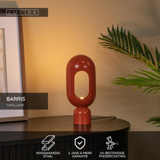 BARRIS - Lampe de table - 1xE27 - Terracotta