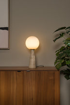 EVIN - Lampe de table - 1xE27 - Opale