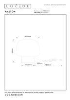 ANSTON - Tafellamp - 1xE14 - Opaal