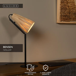 BENSEN - Tafellamp - 1xE14 - Naturel
