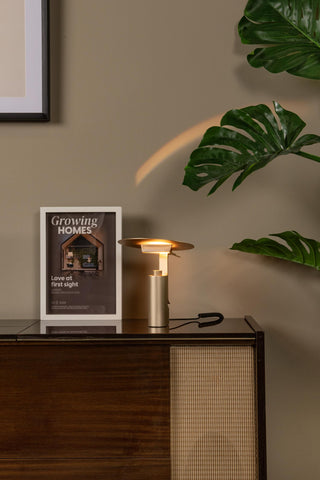 FITS - Lampe de table - Ø 20 cm - LED - 1x7W 3000K - Or mat / Laiton