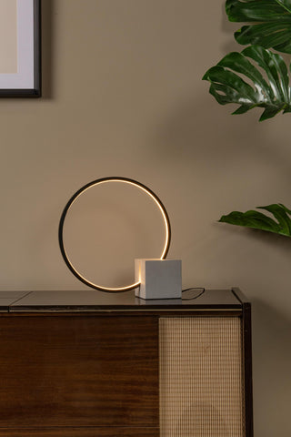 CIRKELIS - Lampe de table - Ø 32 cm - LED Var. - 1x6W 3000K - Noir