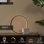 CIRKELIS - Lampe de table - Ø 32 cm - LED Var. - 1x6W 3000K - Noir