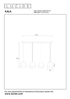 KALA - Suspension - 4xE14 - Taupe