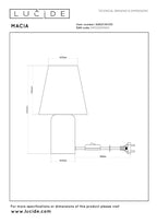 MACIA - Tafellamp - 1xE14 - Groen