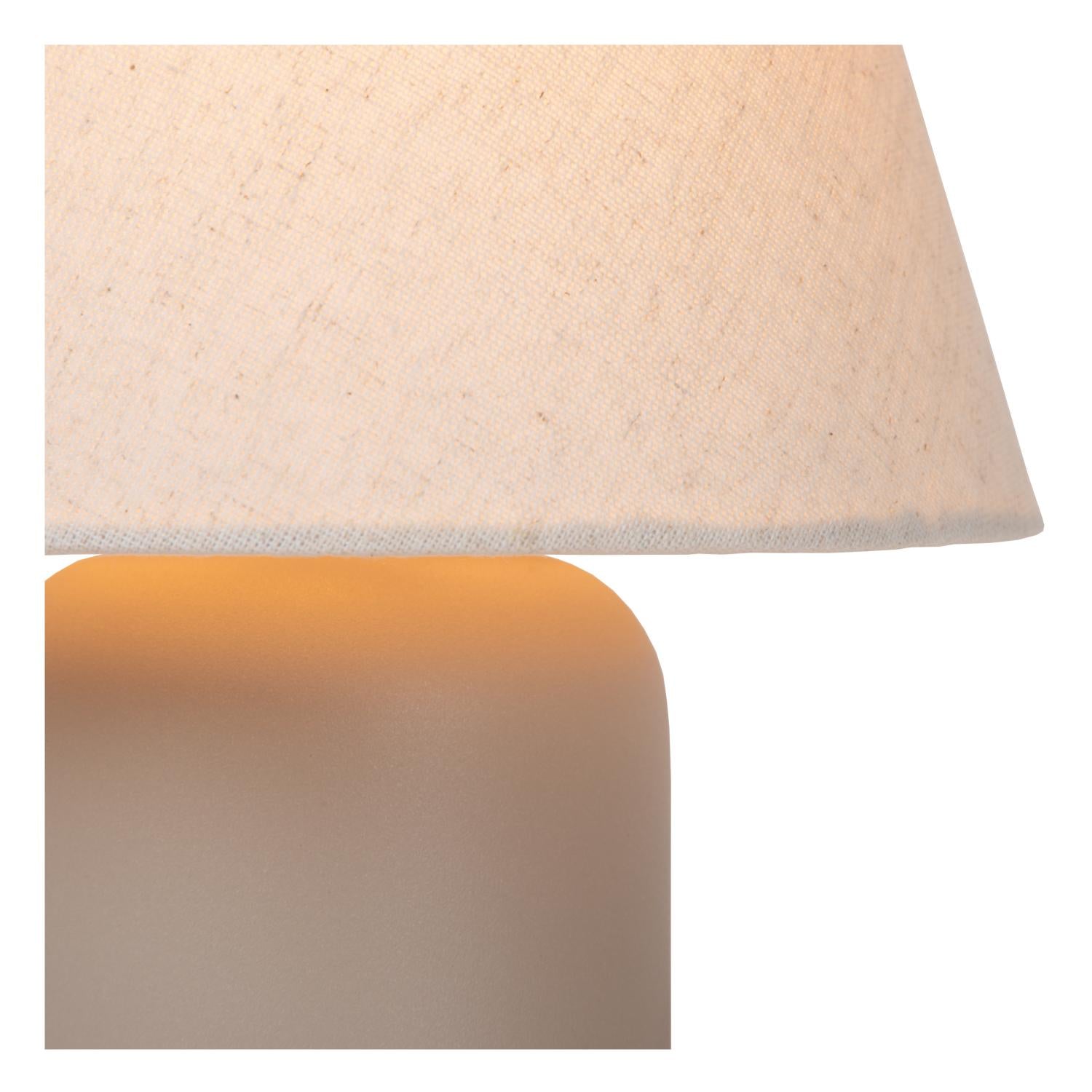 MACIA - Lampe de table - 1xE14 - Beige