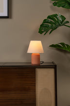MACIA - Lampe de table - 1xE14 - Terracotta