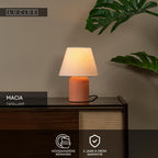 MACIA - Lampe de table - 1xE14 - Terracotta