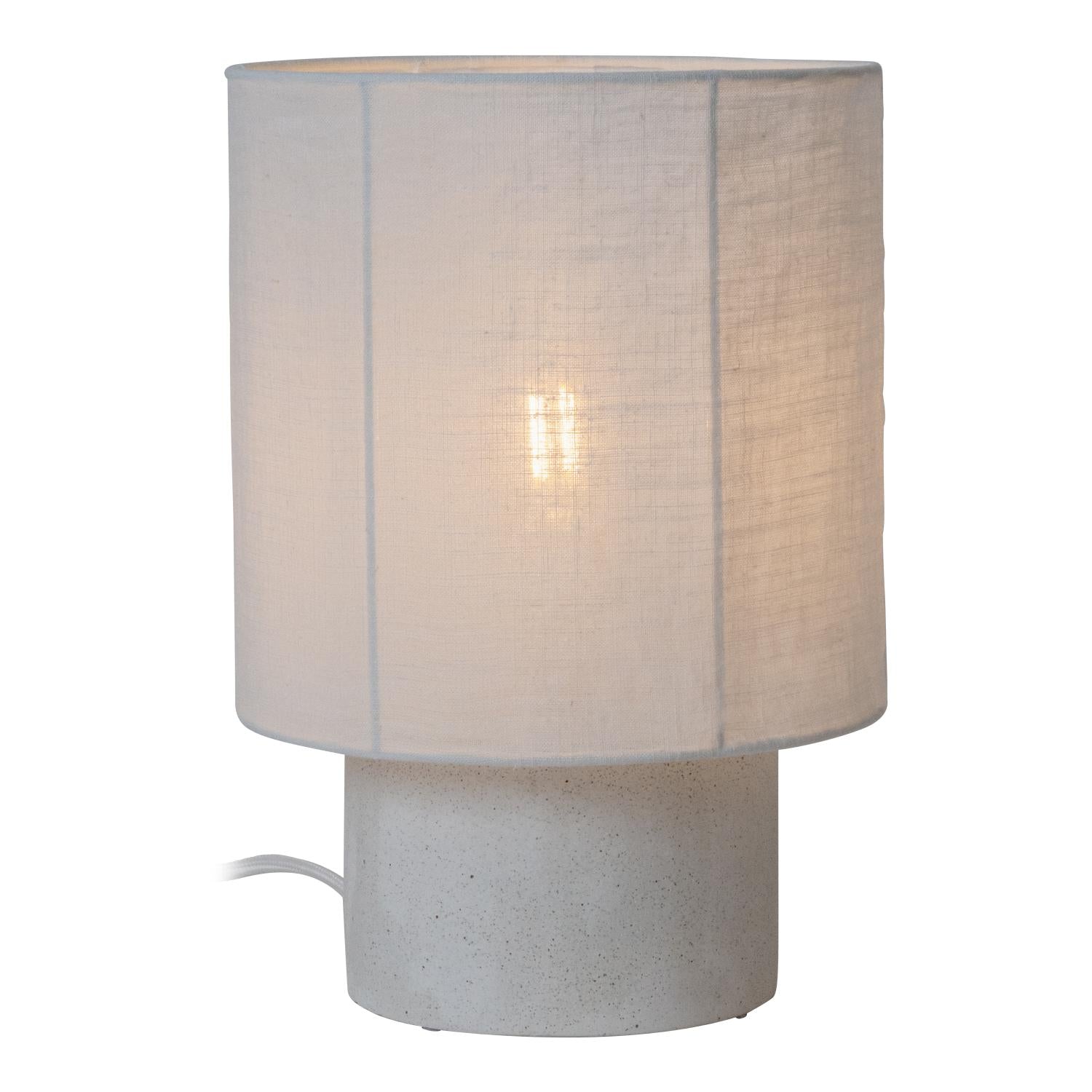 TISSAJA - Lampe de table - Ø 20 cm - 1xE14 - Blanc | Essential