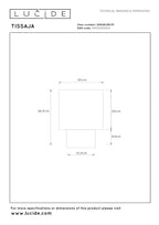 TISSAJA - Tafellamp - Ø 20 cm - 1xE14 - Wit | Essential