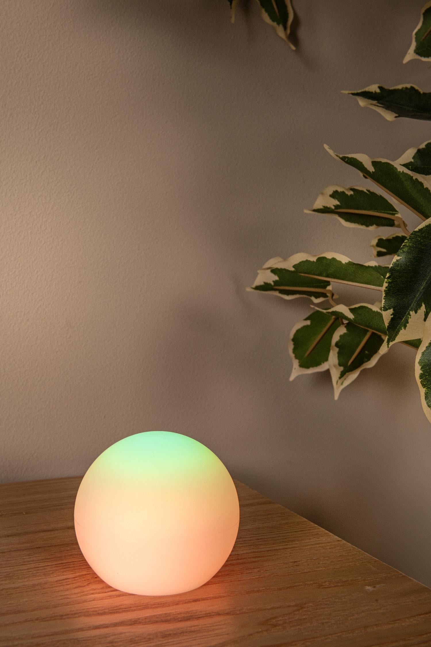 PINO - Oplaadbare Tafellamp Binnen/Buiten - Accu/Batterij - LED Dimb. - CCT - 1x1W 2700K/6500K - IP65 - RGB - Wit | Essential
