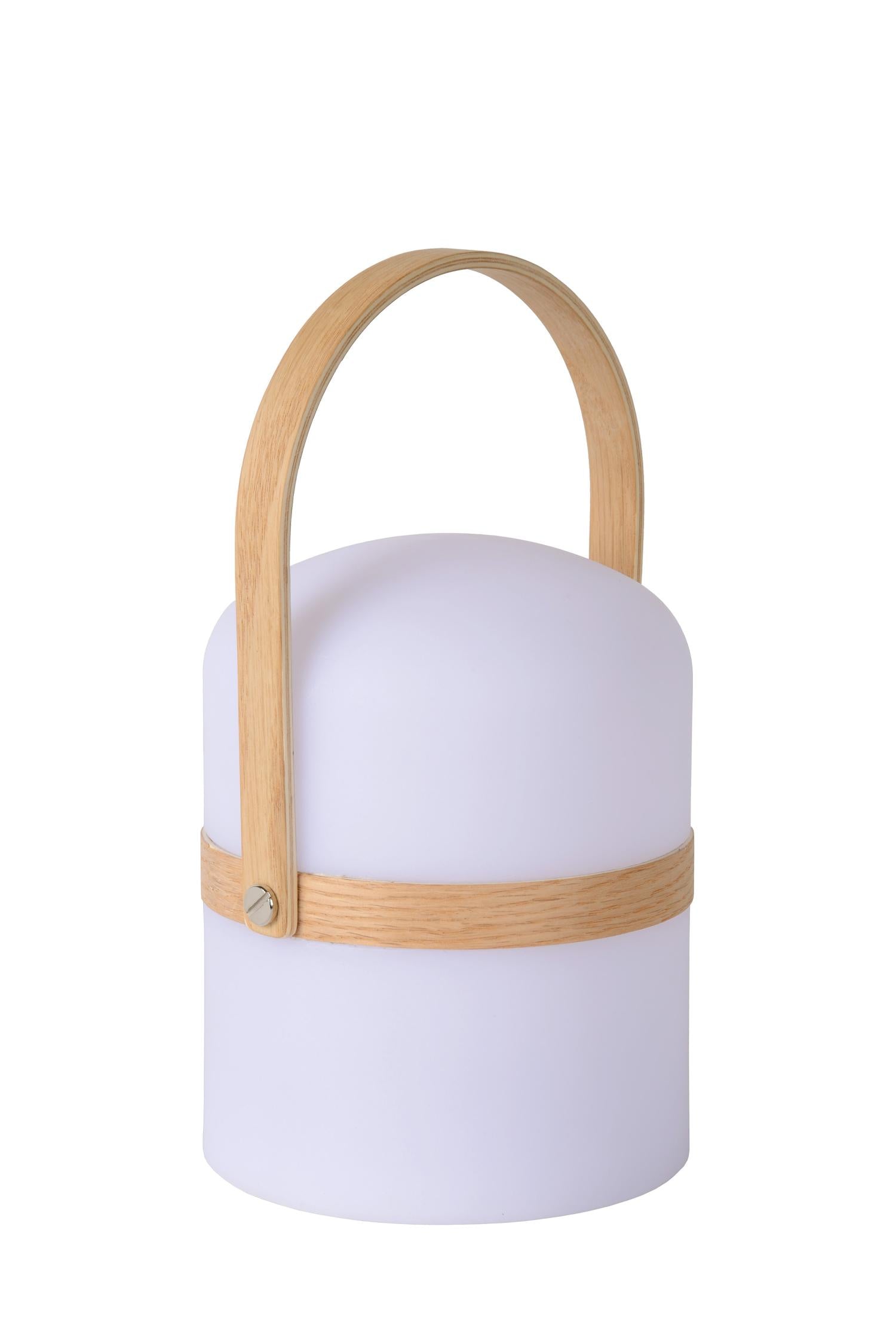 JOE - Oplaadbare Tafellamp Binnen/Buiten - Accu/Batterij - Ø 14,5 cm - LED Dimb. - 1x3W 3000K - IP44 - Wit