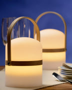 JOE - Rechargeable table lamp Indoor/Outdoor - Battery - Ø 14.5 cm - LED Dimmable - 1x3W 3000K - IP44 - White